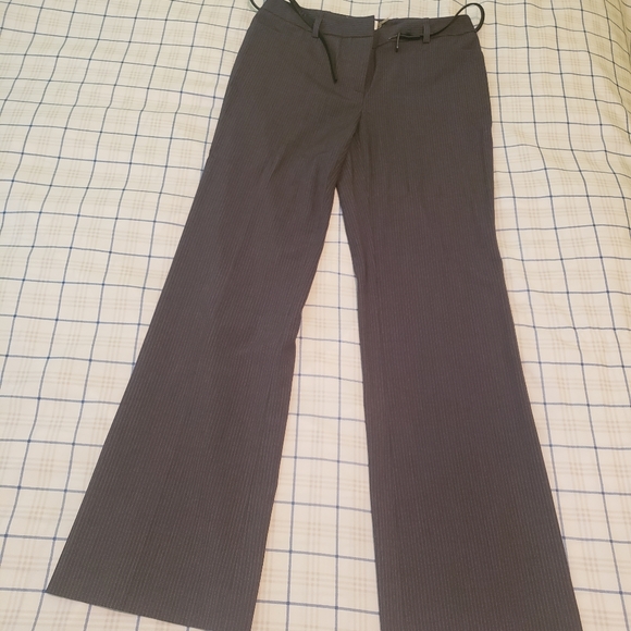 Calvin Klein pants gray stripe pants suit. Jacket size 10P, pants size 2P - Picture 2 of 12